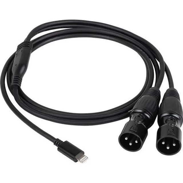 Alt view image 2 of 2 - 5ft Lightning to Stereo XLR Cable by