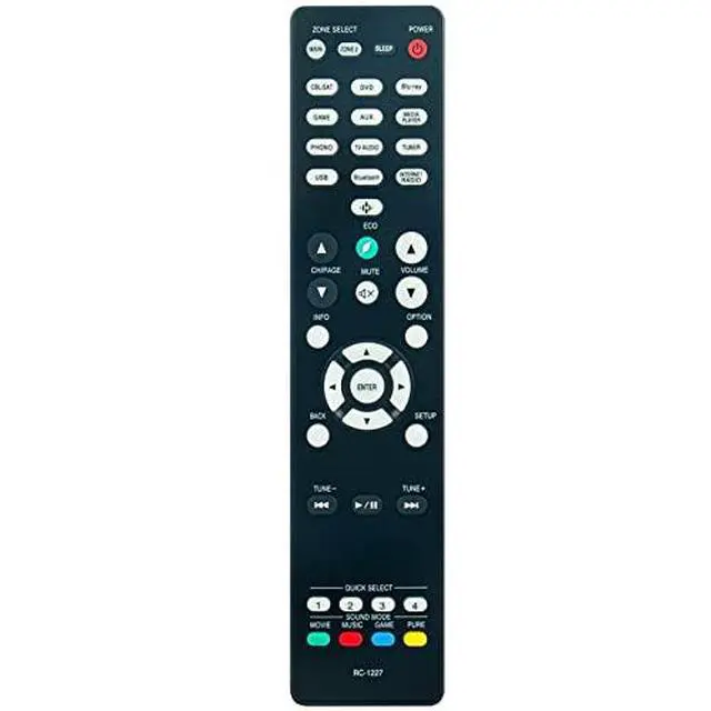 Alt view image 4 of 4 - New RC-1227 Replace Remote Compatible with Denon AV Receiver AVR-S740H AVR-X1500H AVR-S750H