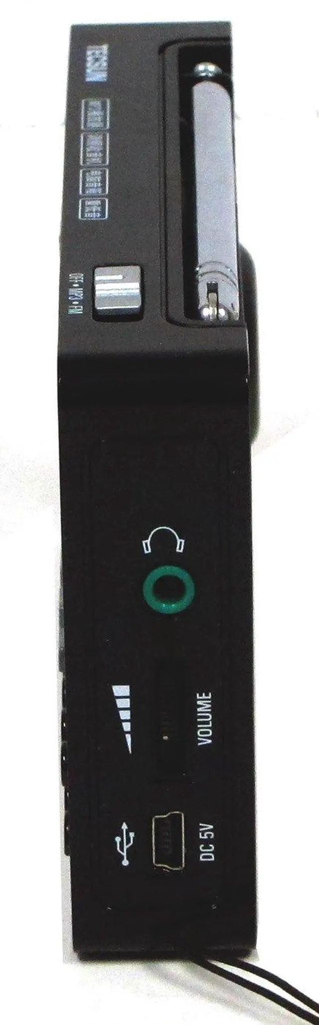 Alt view image 2 of 2 - D3 Rechargeable FM Radio with ETM, MP3 Player with Built-in Micro SD Card Slot & Portable Hi-Fi Speaker with DSP Bass for Desktop & Laptop Computers, Color Black