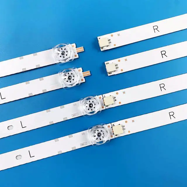 Alt view image 4 of 6 - 4 Pieces LED Backlight Strips for Samsung 55'' TV UN55TU7090G UN55TU7090 UN55NU7095 UN55NU7095G UN55NU7095G_4X9_2W_MCPCB 14MM_V0 E47 HG55AJ630UJJXZ HRS-XM55T46-4X9