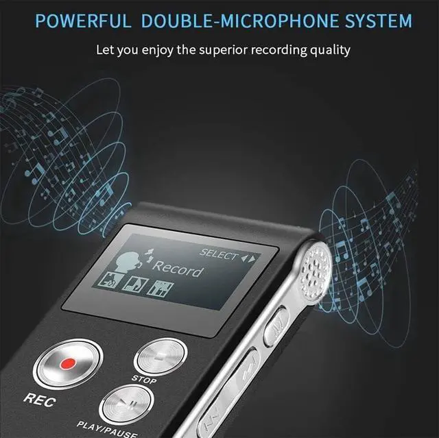 Alt view image 6 of 7 - Paranormal Ghost Hunting Equipment Digital EVP Voice Activated Recorder USB New (8GB Black)