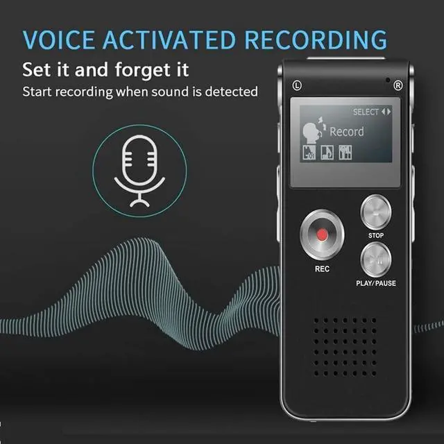 Alt view image 5 of 7 - Paranormal Ghost Hunting Equipment Digital EVP Voice Activated Recorder USB New (8GB Black)