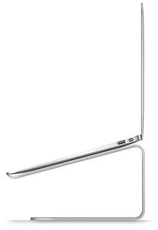 Main image of L2 Laptop Stand for Laptop Computers | Ergonomic Design, Premium Aluminum Material, Desk Organization for Laptop Computers (Silver)