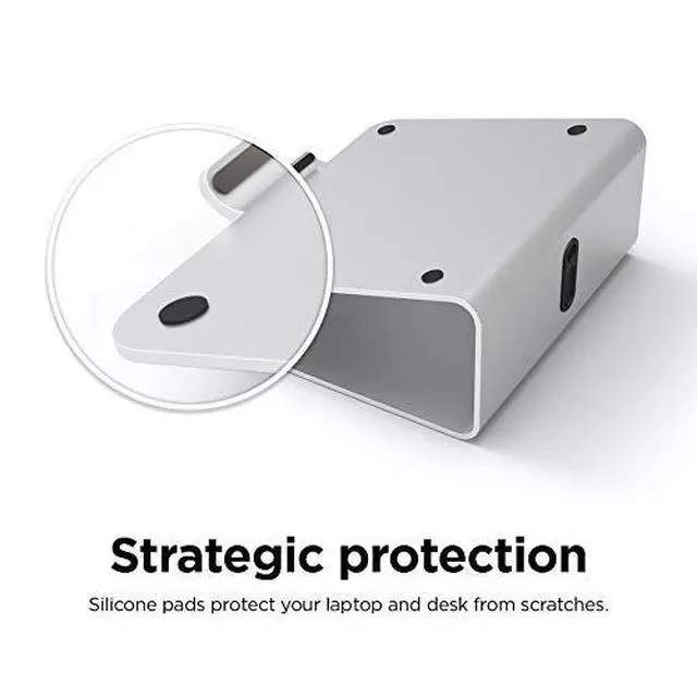 Alt view image 6 of 7 - L2 Laptop Stand for Laptop Computers | Ergonomic Design, Premium Aluminum Material, Desk Organization for Laptop Computers (Silver)