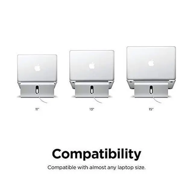 Alt view image 7 of 7 - L2 Laptop Stand for Laptop Computers | Ergonomic Design, Premium Aluminum Material, Desk Organization for Laptop Computers (Silver)