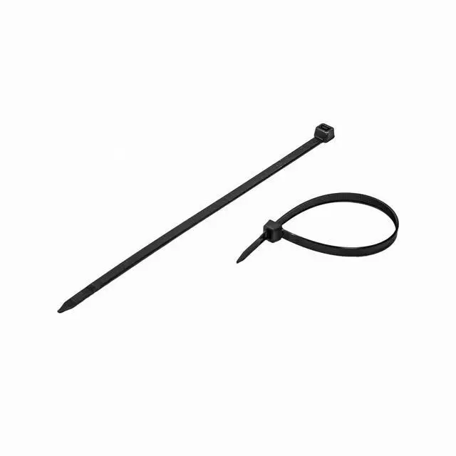 Alt view image 2 of 4 - 10 Inch Nylon UV Resistant Cable Wire Zip Tie 120 lbs - Black 100 Pack Lot Pcs Qty