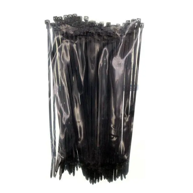 Alt view image 3 of 3 - L-6-18HS-0-C Mini Cable Tie, Indoor/Outdoor, UV Black Nylon, 6.3-Inch (100-Pack)
