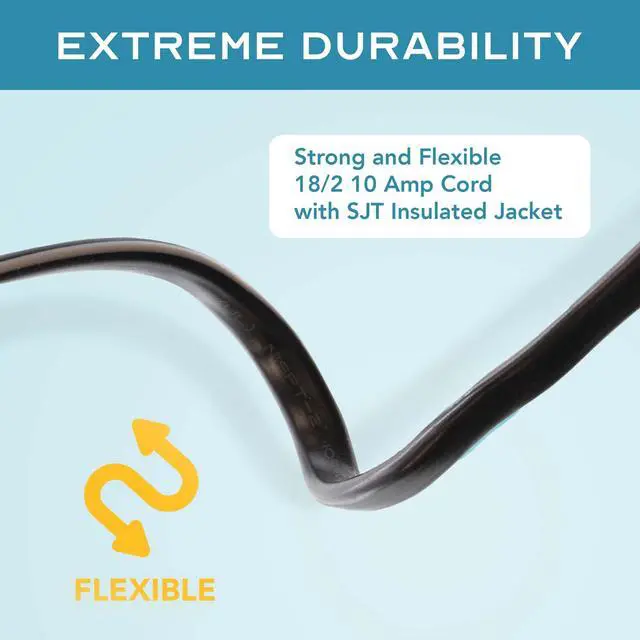 Alt view image 3 of 5 - 6ft (2Pk) 2 Prong C7 Polarized Vizio TV Power Cord Replacement 6, PS2 Power Cord/Polarized AC Power Cord, Compatible with Vizio TV and Playstation1 & 2