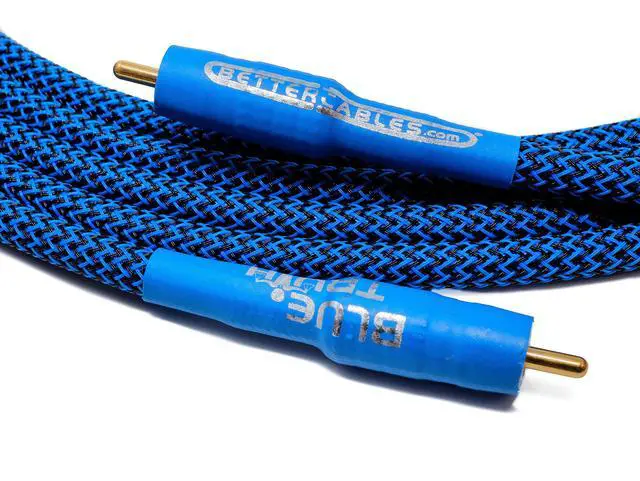 Alt view image 4 of 6 - Blue Truth Digital Coax Cable - High-End, High-Performance, Silver/Copper Hybrid, Low-Capacitance, Premium Coaxial Cable (RCA Cable) - 3 Feet