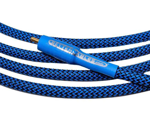 Alt view image 6 of 6 - Blue Truth Digital Coax Cable - High-End, High-Performance, Silver/Copper Hybrid, Low-Capacitance, Premium Coaxial Cable (RCA Cable) - 3 Feet
