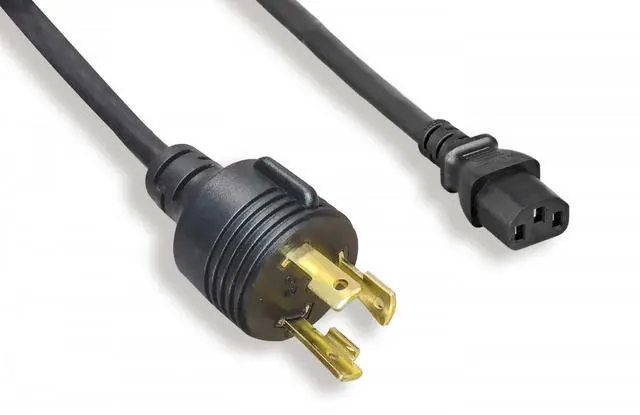 Main image of 8ft NEMA L6-30P to C13 Power Cord 14AWG 14AWG x 3C 300V