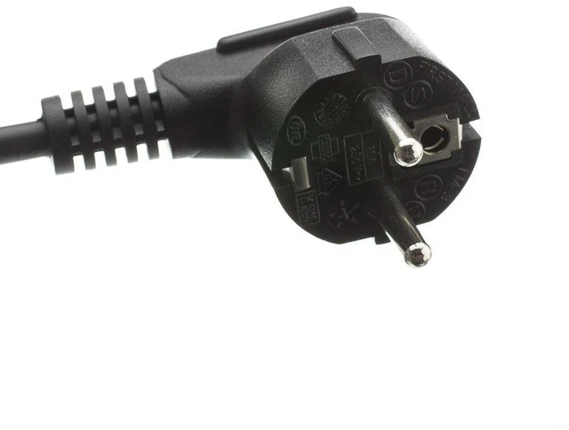 Alt view image 3 of 3 - 6 Feet Europlug or CE 7/7 to C13 VDE Approved European Computer/Monitor Power Cord, 2 Pack