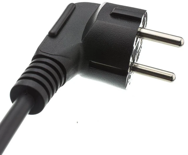Alt view image 2 of 3 - 6 Feet Europlug or CE 7/7 to C13 VDE Approved European Computer/Monitor Power Cord, 2 Pack