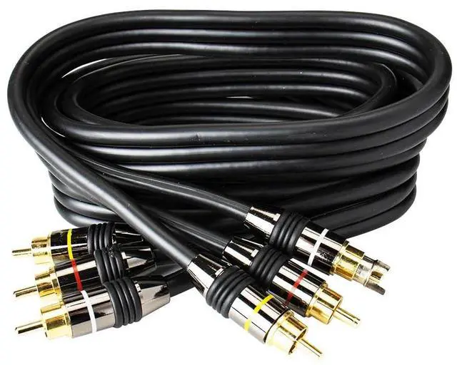 Main image of Hq Series Triple RCA Audio/Video Interconnect Cable, 6ft