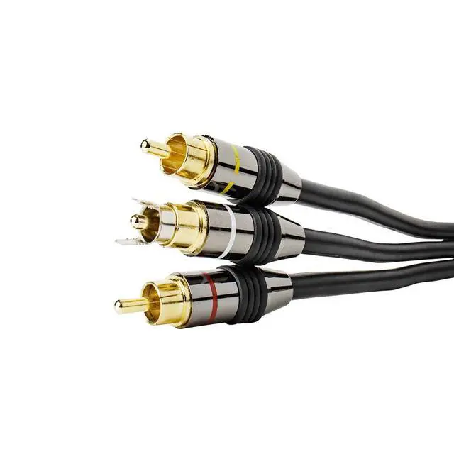 Alt view image 3 of 5 - Hq Series Triple RCA Audio/Video Interconnect Cable, 6ft