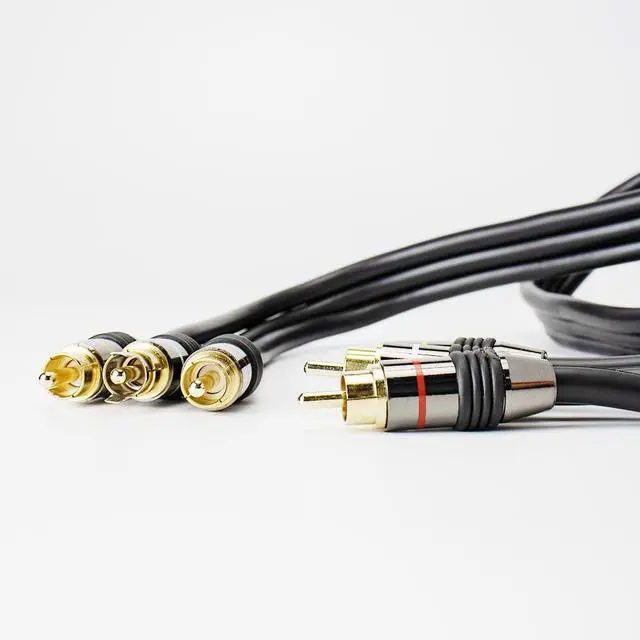 Alt view image 4 of 5 - Hq Series Triple RCA Audio/Video Interconnect Cable, 6ft