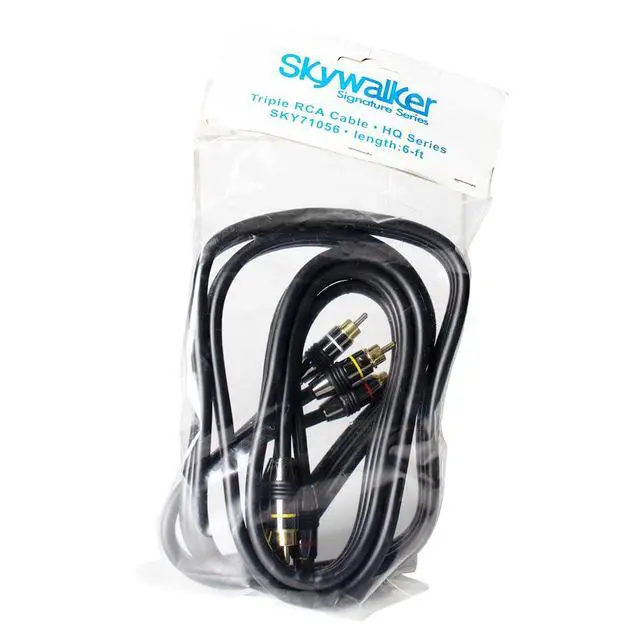 Alt view image 5 of 5 - Hq Series Triple RCA Audio/Video Interconnect Cable, 6ft