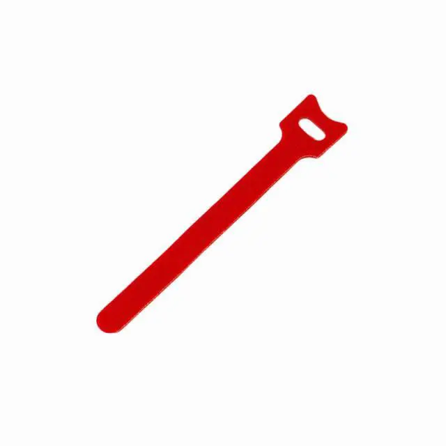 Alt view image 4 of 5 - 6 Inch Hook and Loop Reusable Strap Cable Cord Wire Ties 25 Pack Red