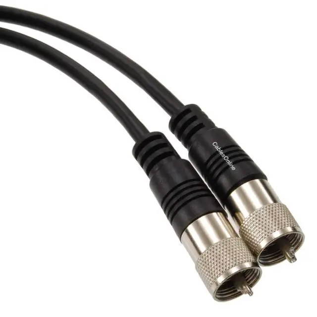 Alt view image 2 of 2 - CablesOnline, 2-Pack 1ft RG8x Coax UHF (PL259) Male to UHF (PL259) Male 50-ohm Antenna Cables, R-U001-2