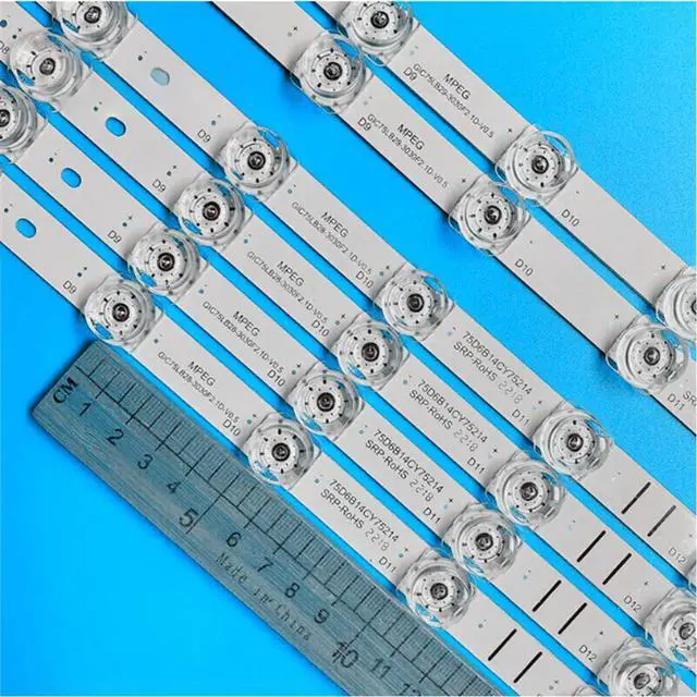 Alt view image 5 of 5 - LED Backlight Strips For 4C-LB7514-YH 75F8-3030FC-A-LX20200601 LVU750NDEL 75S435 75S431 75S434 75S433 75V6 75L8 75F8A 75V2 70S430 70S434 70P615 70F9 70L8 70S434 GIC70LB04-3030F2.1D GIC70LB03-3030F2.1D
