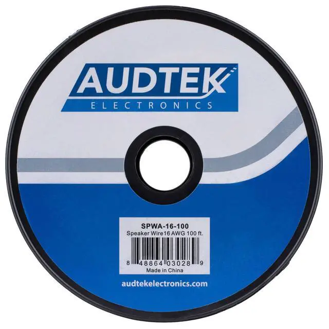 Alt view image 3 of 3 - Audtek 100 ft. 16 AWG CCA Speaker Wire