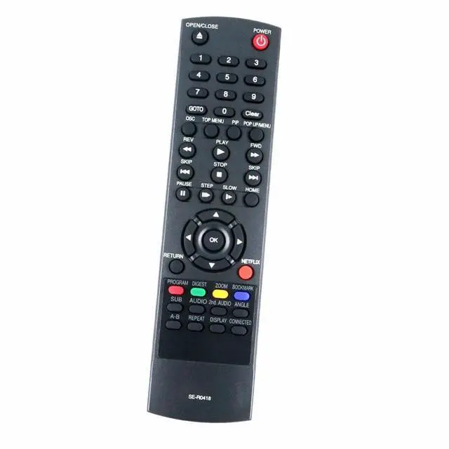 Alt view image 2 of 5 - SE-R0418 Remote Control for Toshiba Blu-Ray DVD Player | Size approximately About 8 x 2 x 1 in, Replacement Remote Compatible Models BDK23 BDK23KU BDK33 BDK33KU BDX2300KU