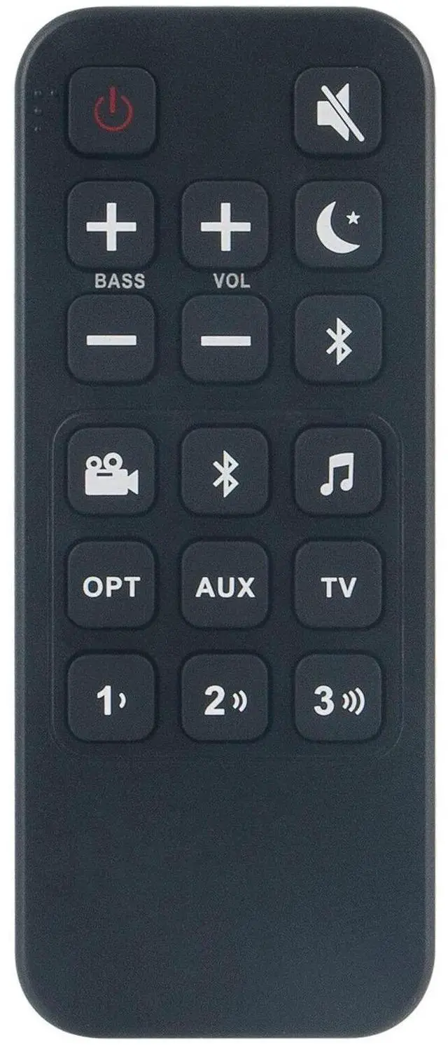 Main image of Replacement Remote Control for Polk Audio Signa S1, S2, S3, S4 Sound Bars - No Programming Required - Infrared - 2x AAA Alkaline Batteries (Not Included)