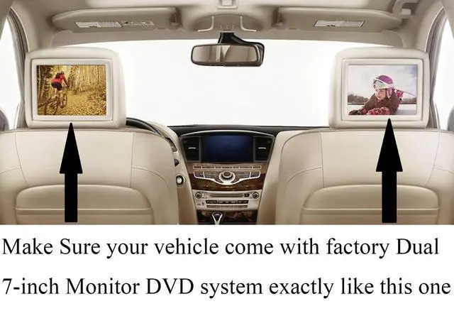 Alt view image 3 of 7 - Replacement Remote Control for Infiniti Q70 Rear Entertainment DVD 2014 2015 2016 2017 2018 2019