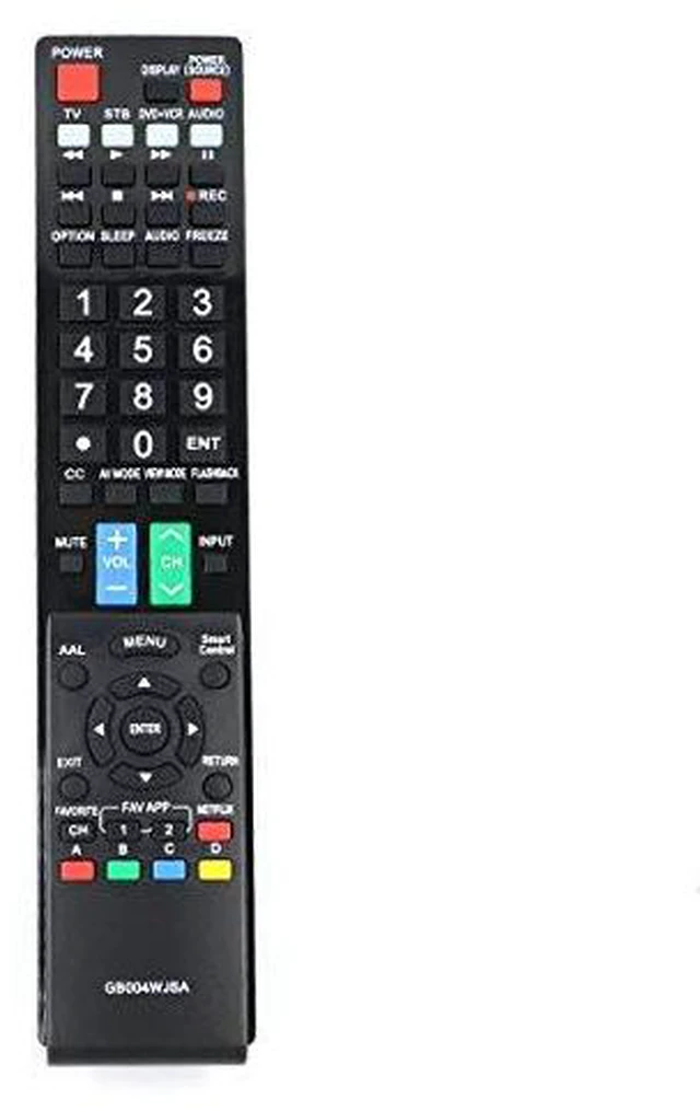 Alt view image 3 of 4 - New Replace TV Remote GB004WJSA Suitable for Sharp LC-60LE640U LC-60LE650 LC-60C6500U
