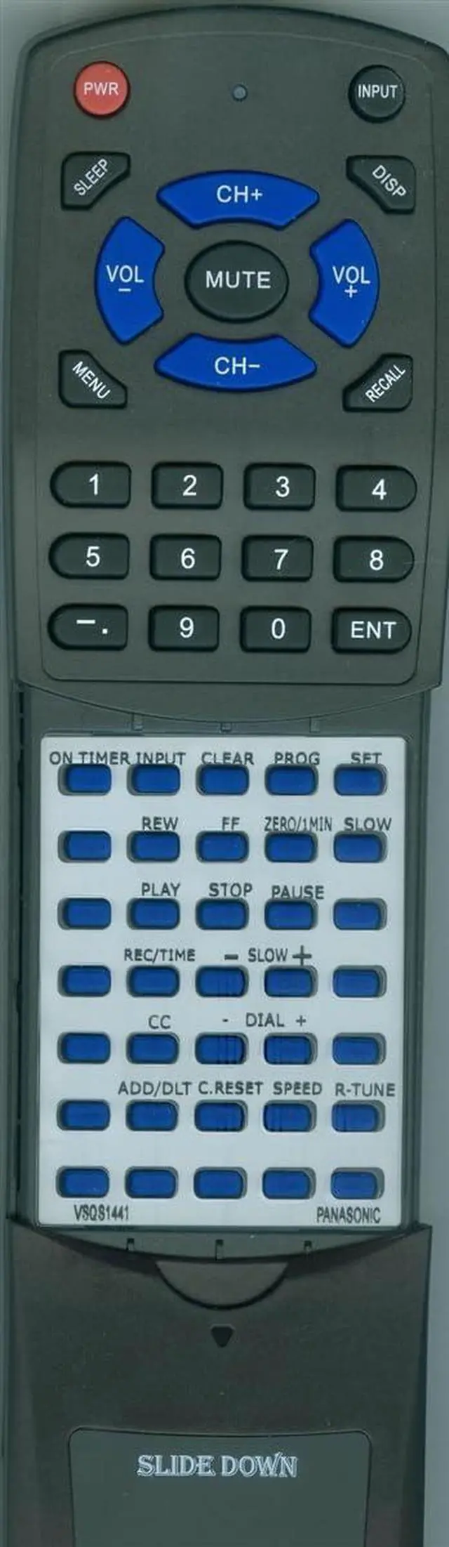 Main image of Replacement Remote for Panasonic VSQS1441, PVM1356W, PV-M1356W