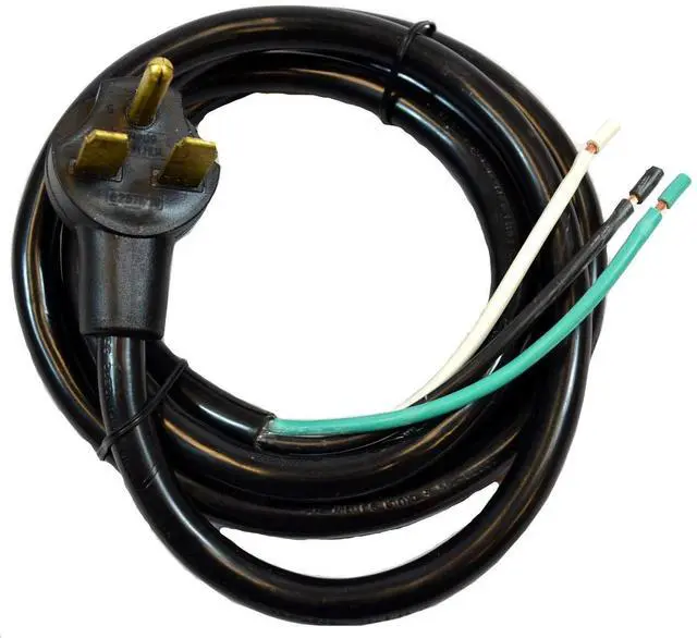Main image of NEMA 6-30P to Roj 6 10-Gauge 3-Wire Appliance and Power Tool Cords | 8 Feet | Replacement SJTW Power Cord with Open End