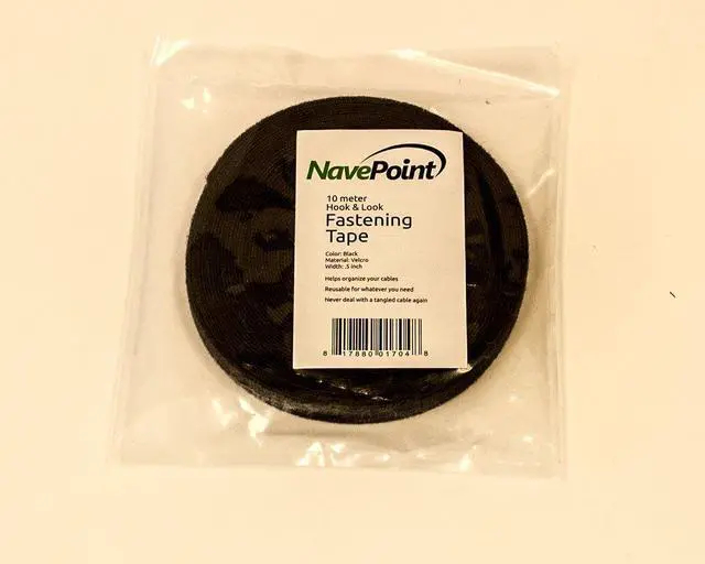 Alt view image 5 of 5 - 1/2 Inch Roll Hook and Loop Reusable Cable Ties Wraps Straps - 10M 33ft