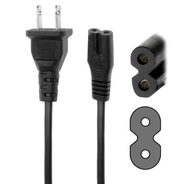 Alt view image 2 of 5 - 2-Prong AC Power Cable Cord for Acoustic Audio by Goldwood AA15LBS AA15BS AA15BT