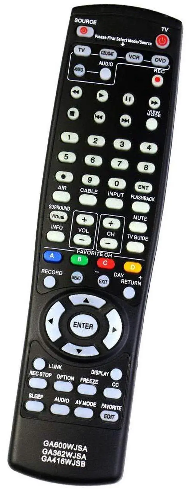 Main image of New GA600WJSA GA362WJSA GA416WJSB TV Remote for Sharp LC-42D64U LC26DA5U LC32HT2