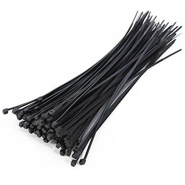 Alt view image 2 of 6 - SYD Industrial Multi-Purpose Cable Ties (100 Piece) Black Self Locking Nylon Zip Ties (12", Black)
