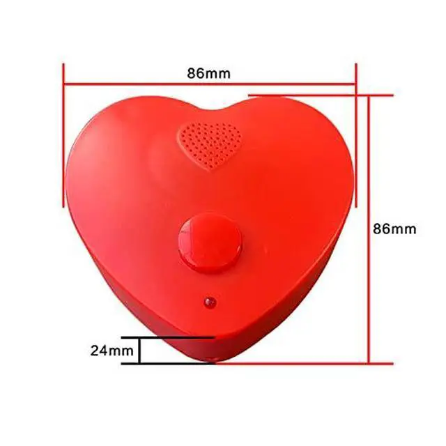 Alt view image 2 of 3 - Music Heart Voice Recorder Sound Box for Stuffed Animals and Gift Boxes (White)
