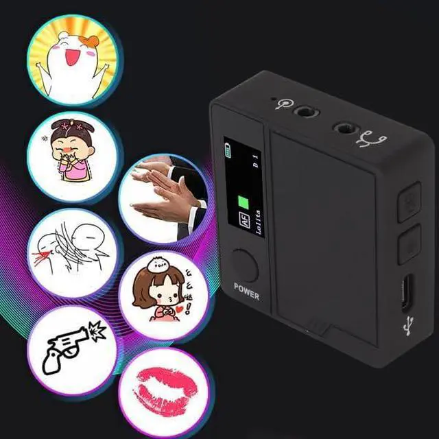 Alt view image 2 of 7 - Live Sound Card Voice Changer, Portable Voice Changer, Handheld Mini Voice Changer Device with 11 Sound Effects for Karaoke, Electric Music, Voice Chat