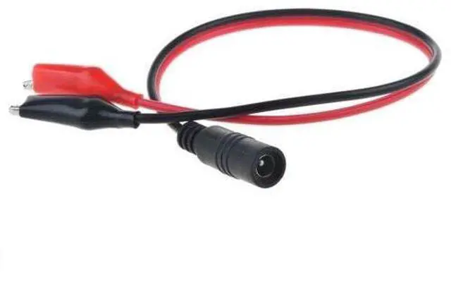 Main image of 5.5x2.5mm DC Male Plug to Dual Alligator Clip Power Charger Connector Cable