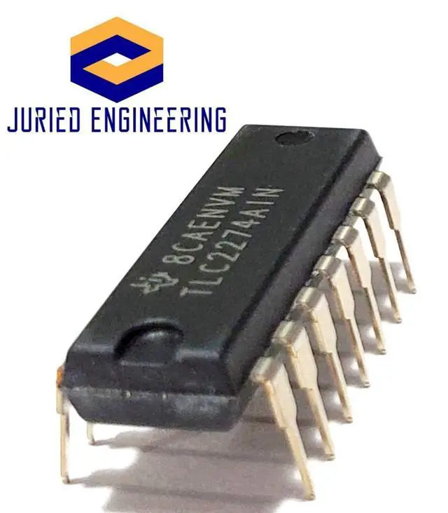 Alt view image 4 of 7 - TLC2274AIN TLC2274A TLC2274 Advanced LinCMOS Rail-to-Rail Quad Precision Operational Amplifier Op Amp Breadboard-Friendly IC DIP-14 (Pack of 2)