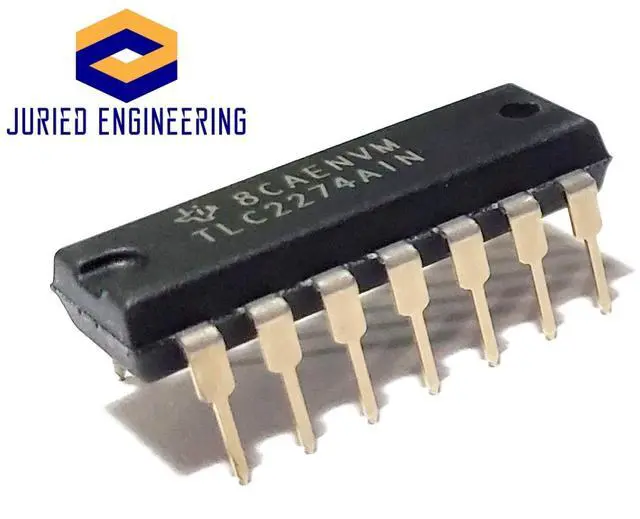 Alt view image 2 of 7 - TLC2274AIN TLC2274A TLC2274 Advanced LinCMOS Rail-to-Rail Quad Precision Operational Amplifier Op Amp Breadboard-Friendly IC DIP-14 (Pack of 2)
