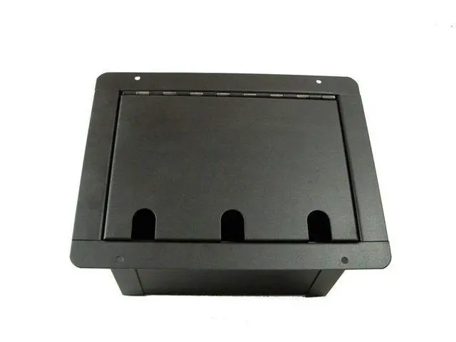 Alt view image 2 of 3 - ProCraft Pro Audio Floor Pocket Box AC Duplex 6 XLR/Channels Any Config | Recessed floor pocket box with AC duplex and six configurable XLR channels for AV installations