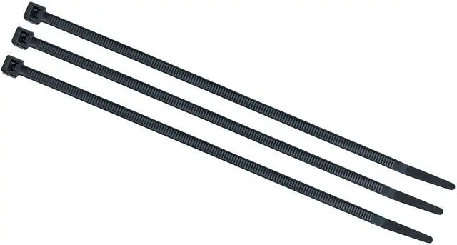 Main image of BL14L0C 14 UV Rated Indoor/Outdoor Nylon Ties, 120 Pound Tensile Strength, 100 Count, Black Cable Tie