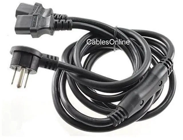 Main image of 6ft Right-Angle NEMA 5-15P to 2X IEC-320 C-13 3-Prong AC Power Y-Splitter Cable