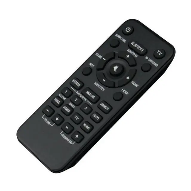 Alt view image 2 of 5 - VAH0130 Replacement Remote Control for Yamaha Soundbar in Living Rooms or Rooms, No Programming or Pairing Needed, Replace Remote Compatible Models YAS-408 ATS-4080 YAS408 ATS4080 YAS408BL