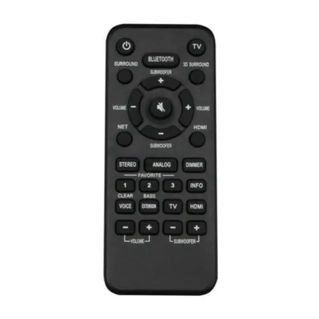 Alt view image 5 of 5 - VAH0130 Replacement Remote Control for Yamaha Soundbar in Living Rooms or Rooms, No Programming or Pairing Needed, Replace Remote Compatible Models YAS-408 ATS-4080 YAS408 ATS4080 YAS408BL