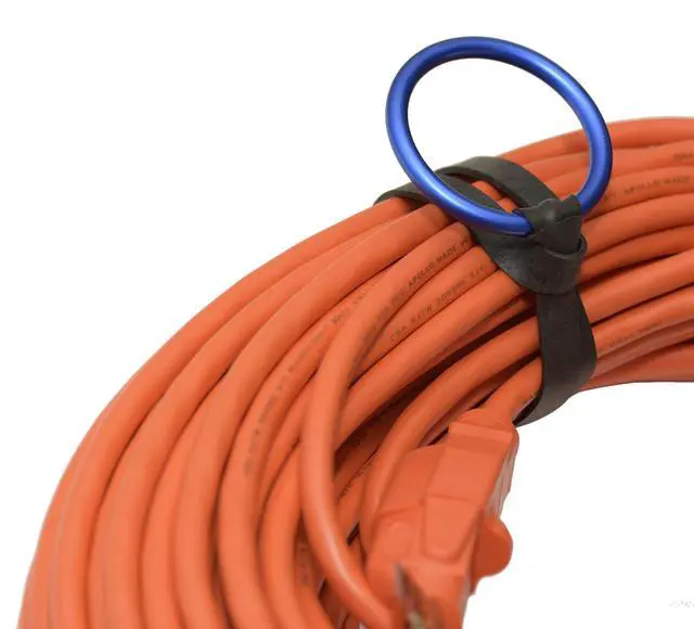 Alt view image 5 of 6 - Ultra, 5-Pack, 10 Inch Rugged Wrap for Cables, Hoses, and Cords (Blue)