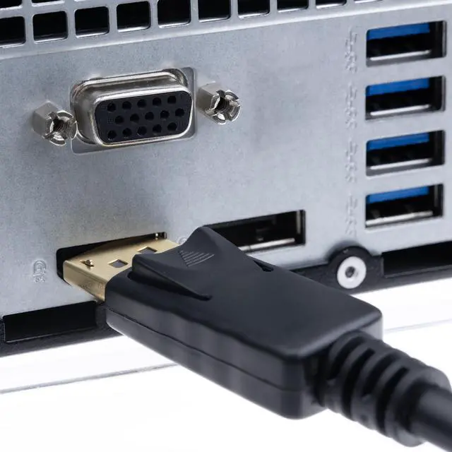 Alt view image 4 of 7 - DisplayPort v1.2 Video Cable, 17.28 Gbit/s Data Rate for up to 4k@75Hz, DisplayPort Male, 10 Foot