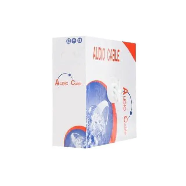 Alt view image 2 of 6 - 18/2 in-Wall Speaker Wire, 18 Gauge, CL2 Rated, 2 Conductor CCA, White Jacket, Easy Pull Box, Low Voltage, Audio Cable (500 FT)