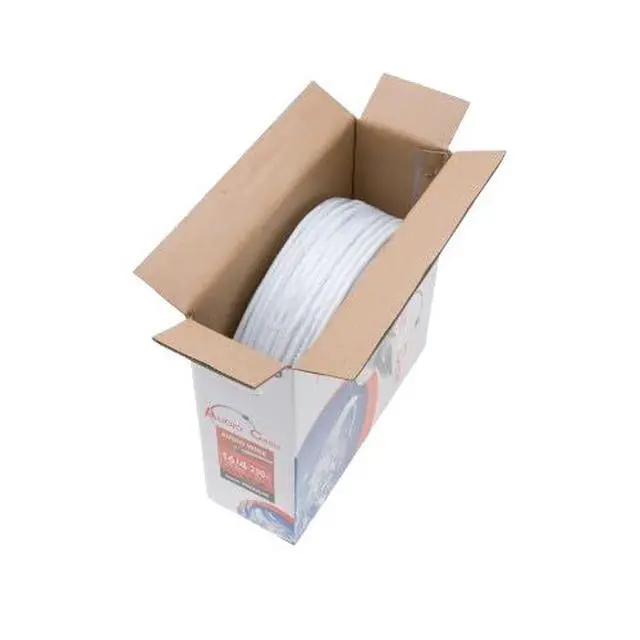Alt view image 6 of 6 - 18/2 in-Wall Speaker Wire, 18 Gauge, CL2 Rated, 2 Conductor CCA, White Jacket, Easy Pull Box, Low Voltage, Audio Cable (500 FT)