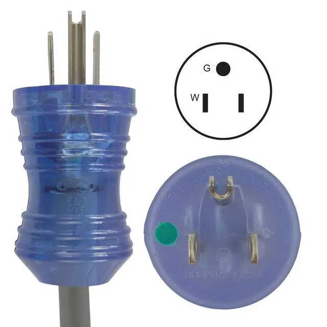 Alt view image 2 of 3 - 25117 10-Amp 125-Volt Hospital Grade/Green Dot Cord 15-Foot SJT 18/3 105C NEMA 5-15P to IEC 320-C13